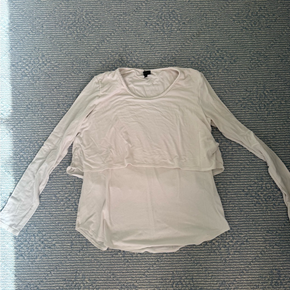 Women's Cream Long Sleeve Top from Theory